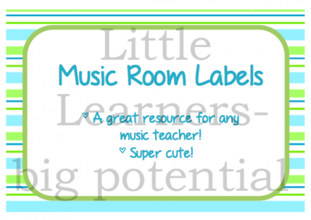Music room labels